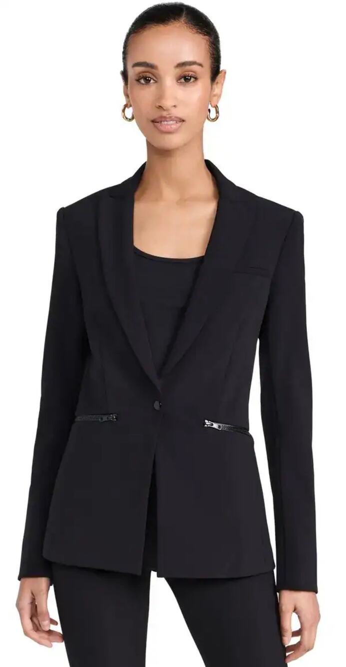 Veronica Beard Scuba Blazer Black Size 6